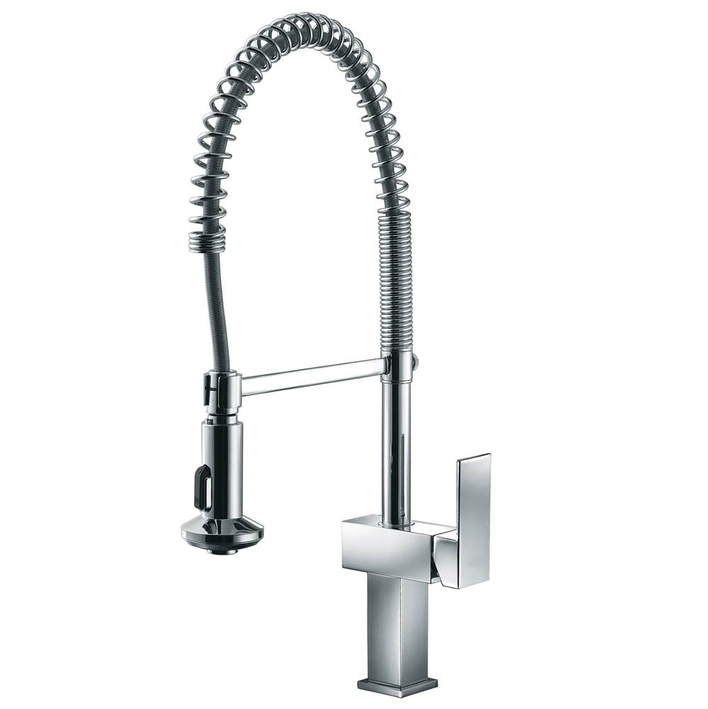 Dawn Single-lever kitchen spring pull out faucet, Chrome