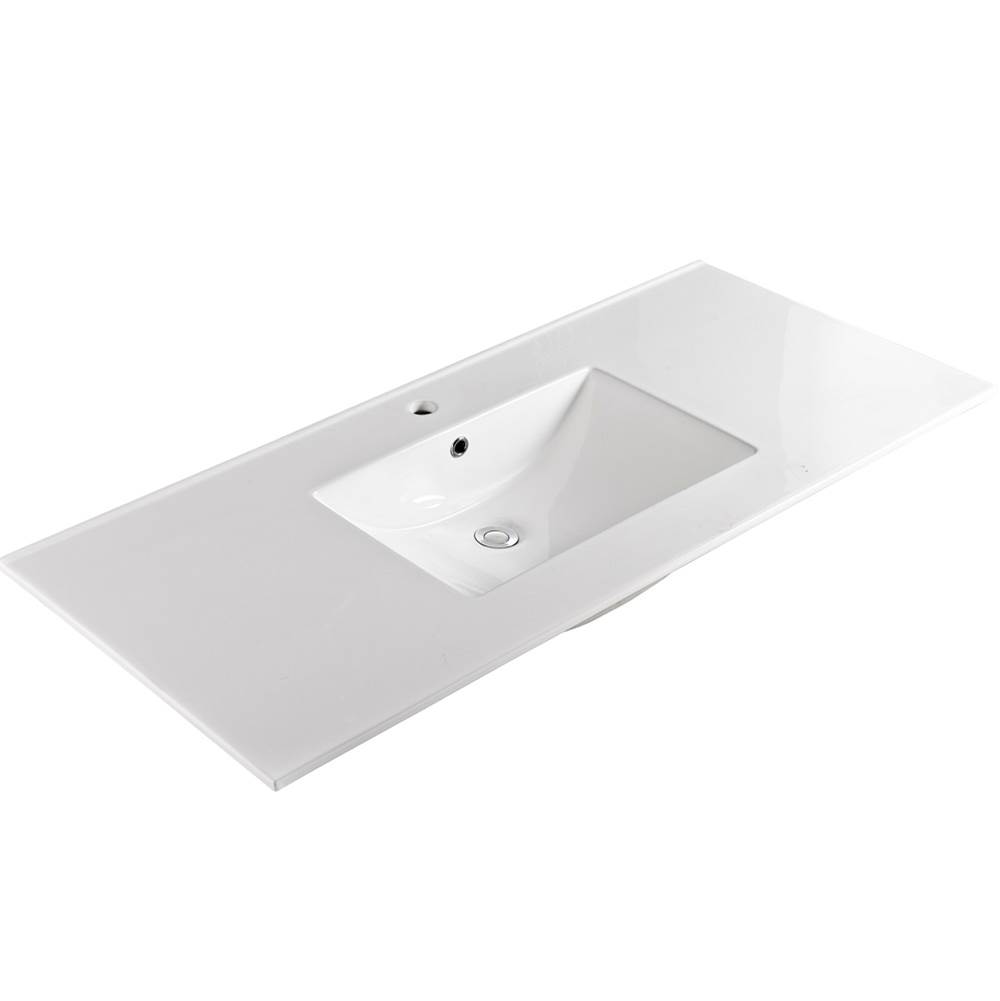 Dawn Pure White Ceramic Sink Top