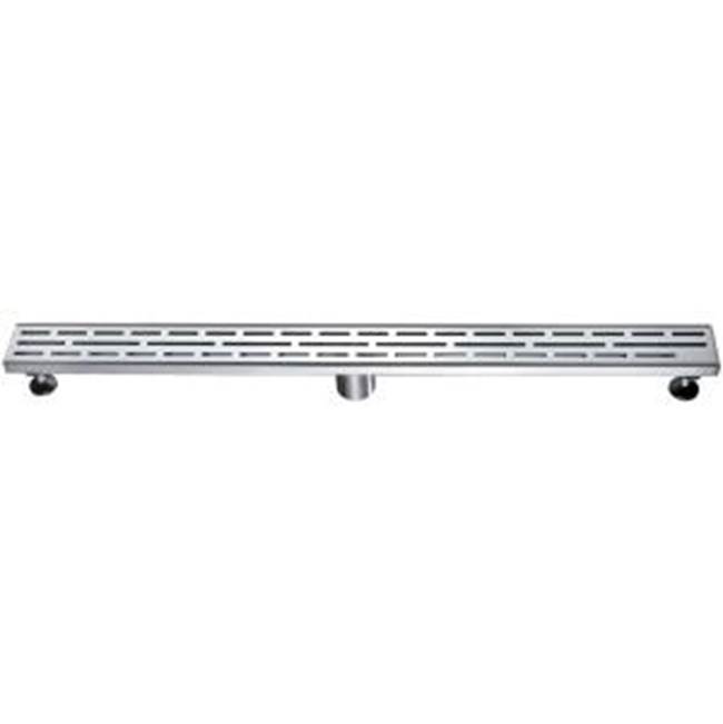 Dawn Shower linear drain--14G, 304type stainless steel, matte gold finish: 36''Lx3''Wx3-1/8''D