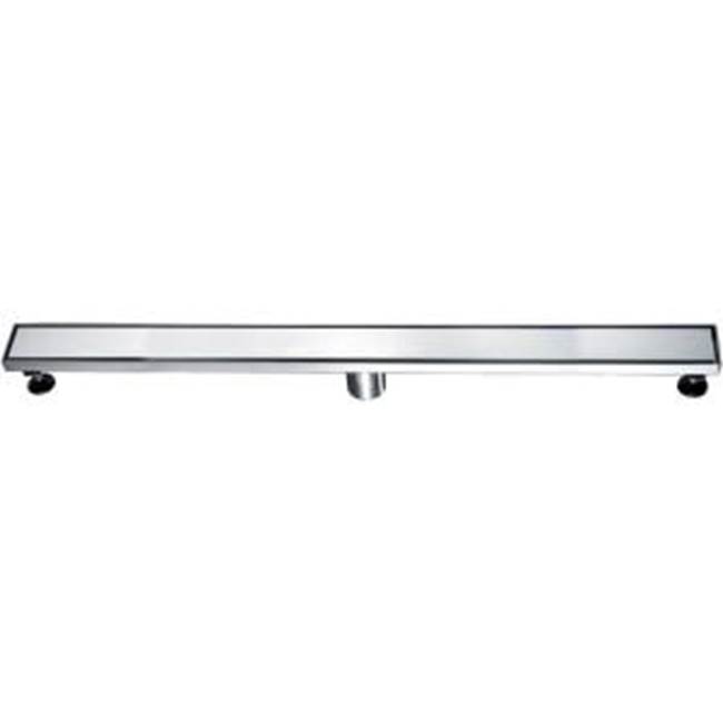 Dawn Shower linear drain--18G, 304type stainless steel, matte black finish: 36''Lx3''Wx3-1/8''D
