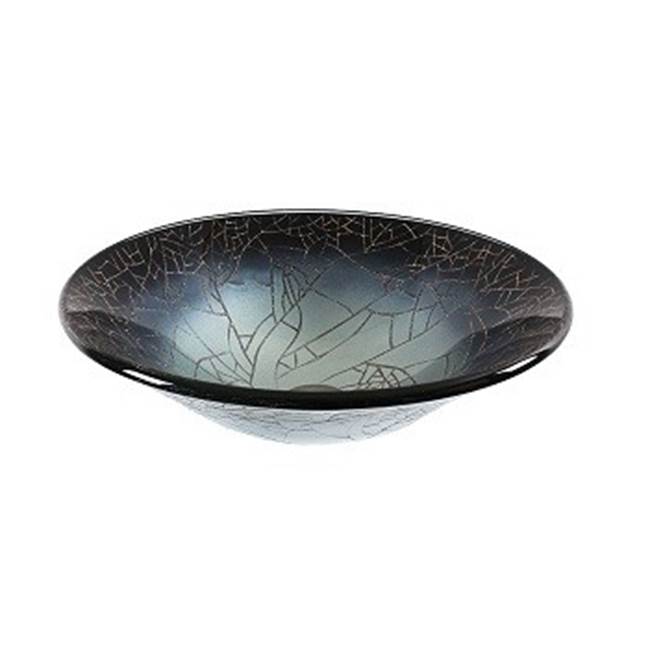 Dawn Tempered glass handmade vessel sink-round shape