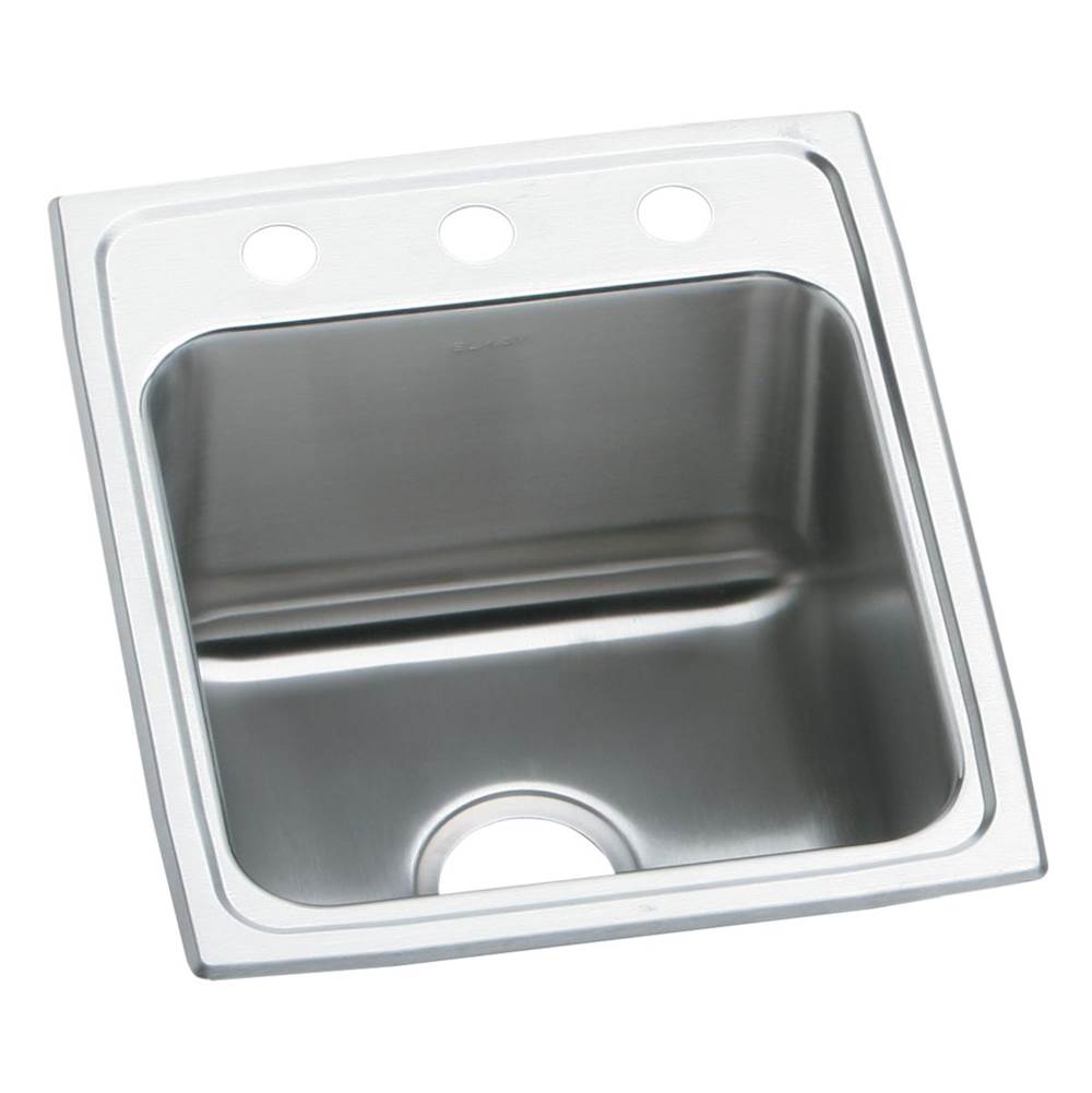 Elkay Lustertone Classic Stainless Steel 17'' x 20'' x 10-1/8'', OS4-Hole Single Bowl Drop-in Sink