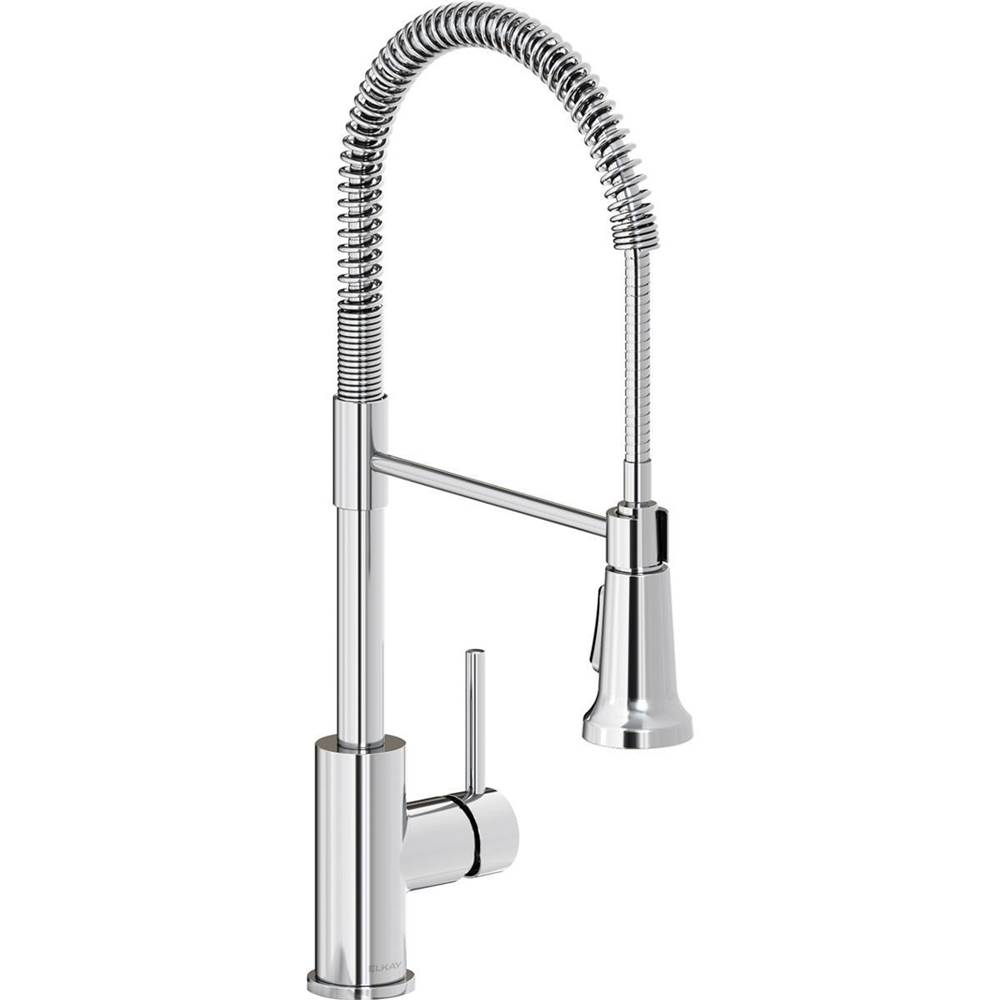 Elkay Avado Single Hole Kitchen Faucet with Semi-professional Spout and Lever Handle, Chrome