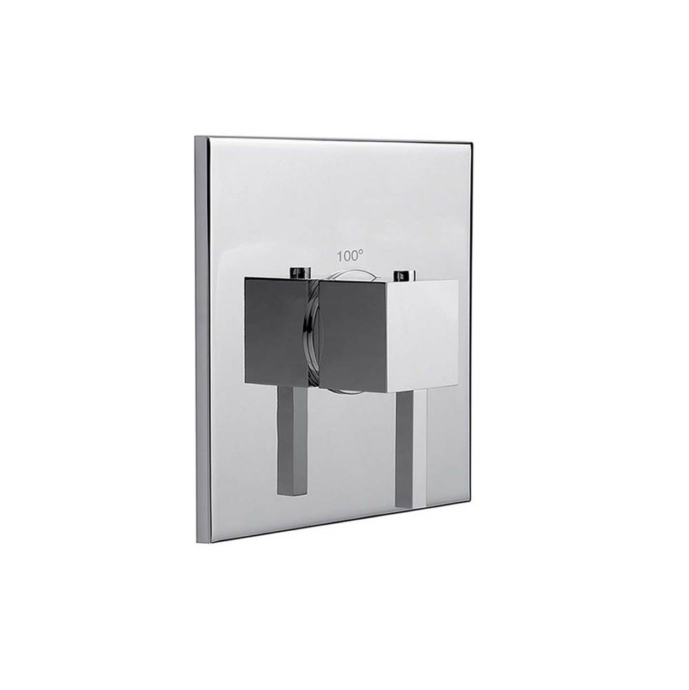 Franz Viegener Square Thermostatic Wall Valve - Trim Only