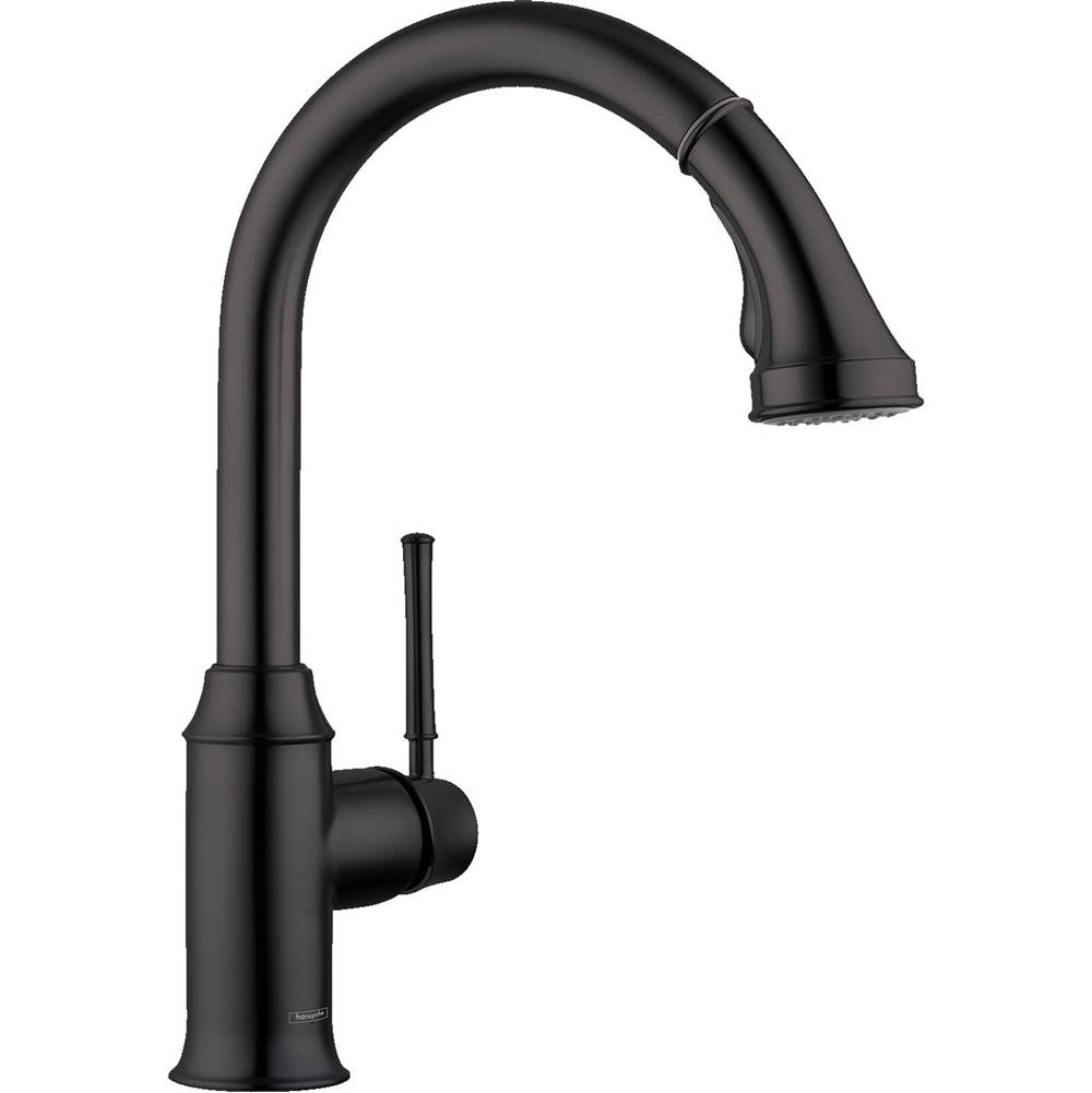 Hansgrohe Talis C HighArc Kitchen Faucet, 2-Spray Pull-Down, 1.75 GPM in Matte Black