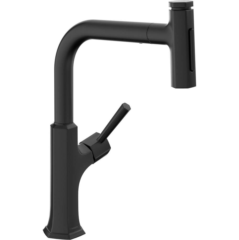 Hansgrohe Locarno HighArc Kitchen Faucet, 2-Spray Pull-Out, 1.75 GPM in Matte Black