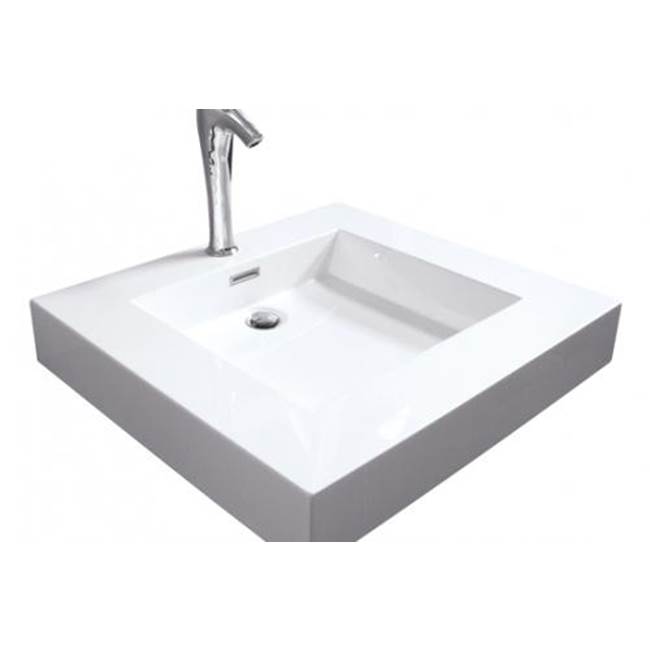 Hydro Systems BLOCK 25X18 SOLID SURFACE SINK - ALMOND
