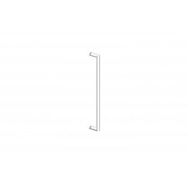 Kartners SEVILLE - 18-inch Single Shower Door Handle-Matte Black