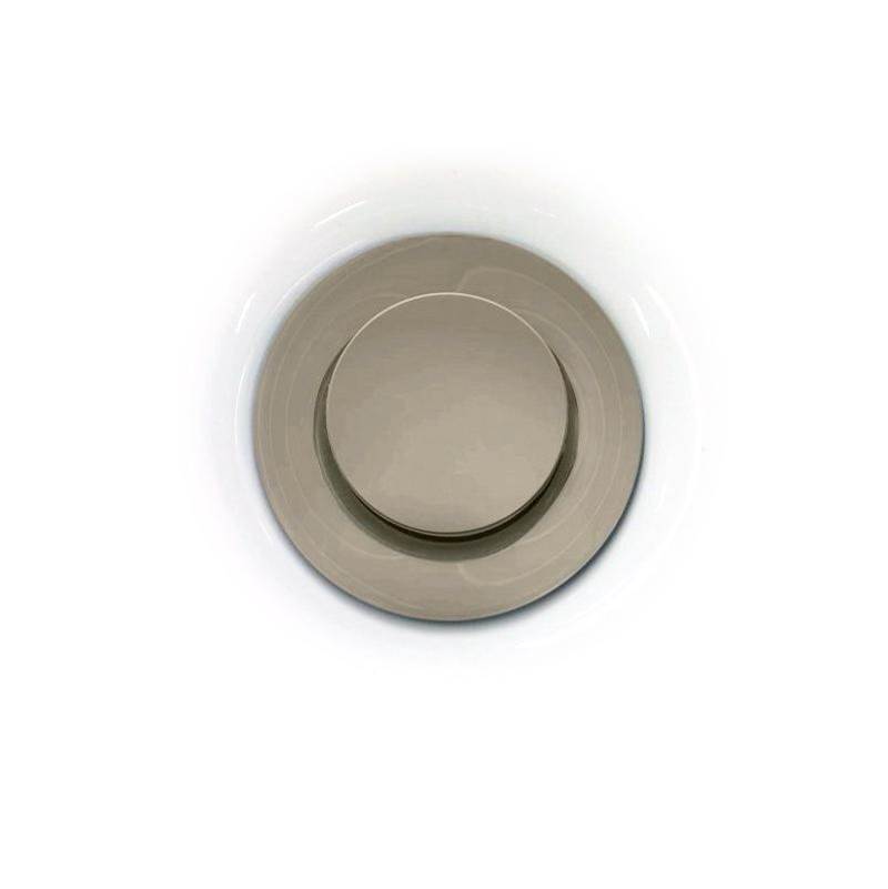 Kalia Push Drain With Overflow Assembly with 35.5mm Cap Brushed Nickel