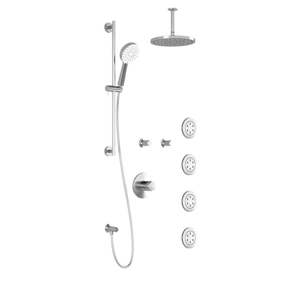 Kalia CITE™ T375 PLUS (Valves Not Included) : Thermostatic Shower System with Vertical Ceiling Arm Chrome