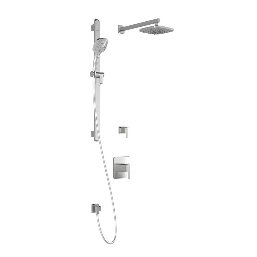 Kalia GRAFIK™ TG2 (Valves Not Included) : Water Efficient Thermostatic Shower System with Wallarm Chrome