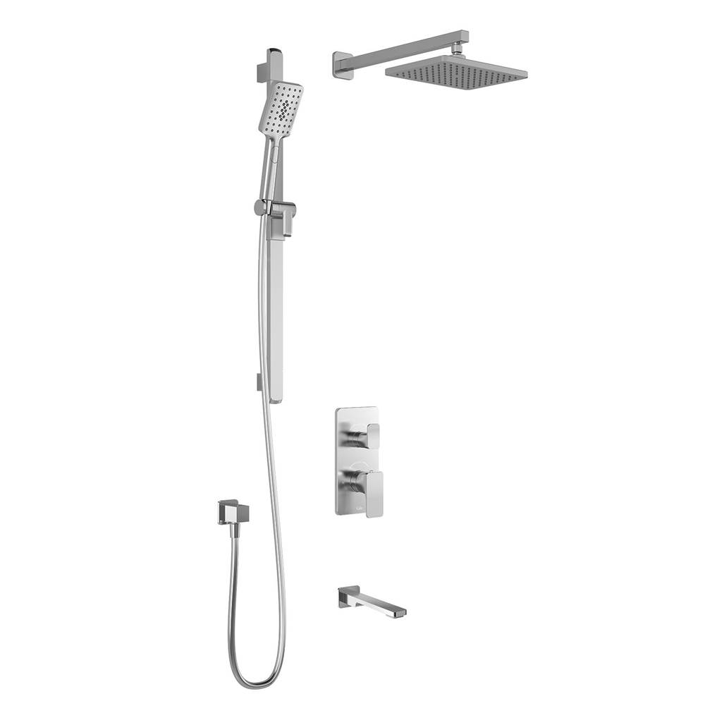 Kalia KAREO™ TG3 Water Efficient AQUATONIK™ T/P with Diverter Shower System with Wallarm Chrome