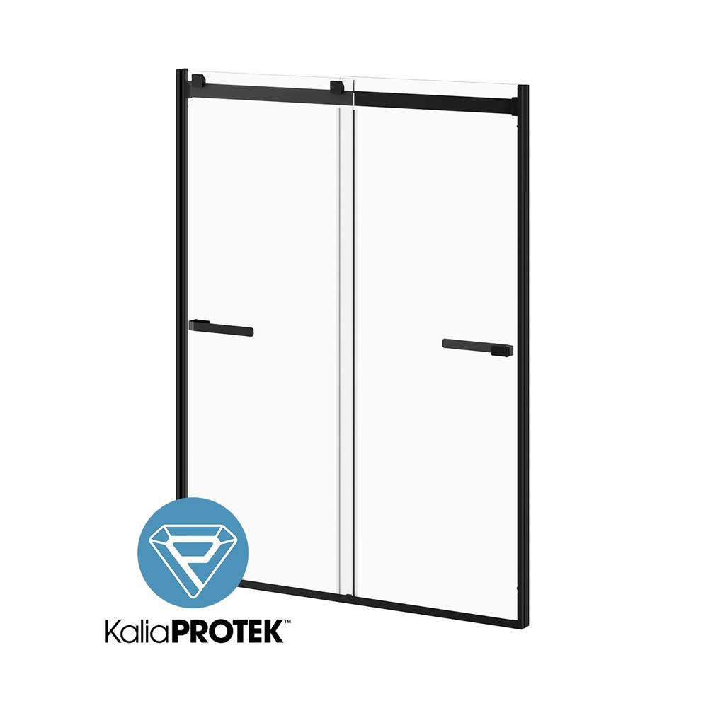 Kalia AKCESS 2.0™ with KaliaProtek™ Sliding Shower Door for Alcove Installation 60''x79'' Reversible Matte black Clear with Film Glass
