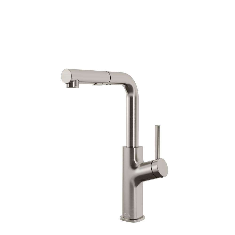Kalia MASIMO surfer™ Single Handle Kitchen Faucet Pull-Out Dual Spray Stainless Steel PVD