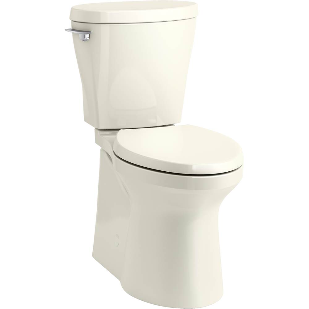 Kohler Betello Comfort Height Two-piece Elongated 1.28 Gpf Toilet With Skirted Trapway, Revolution 360 Swirl Flush And LH Trip Lever, Seat Not Included