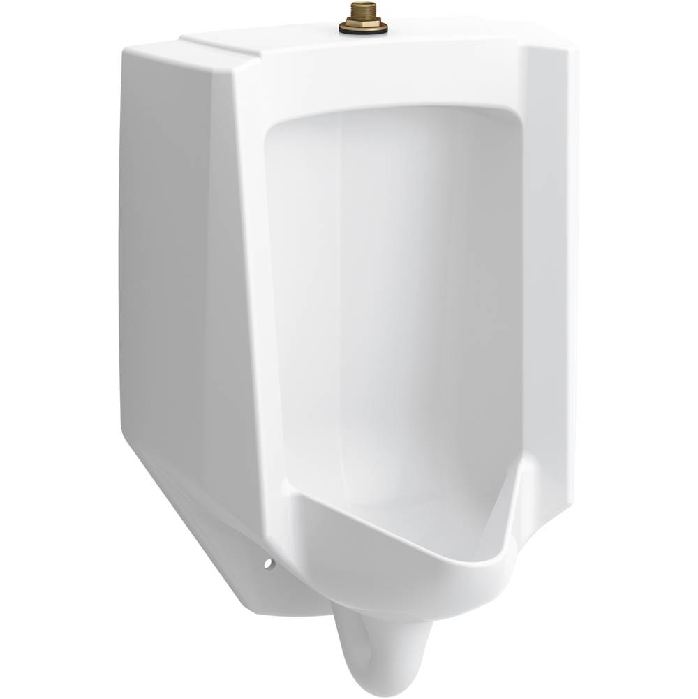 Kohler Bardon™ High-Efficiency Urinal (HEU), washdown, wall-hung, 0.125 gpf to 1.0 gpf, top spud, antimicrobial