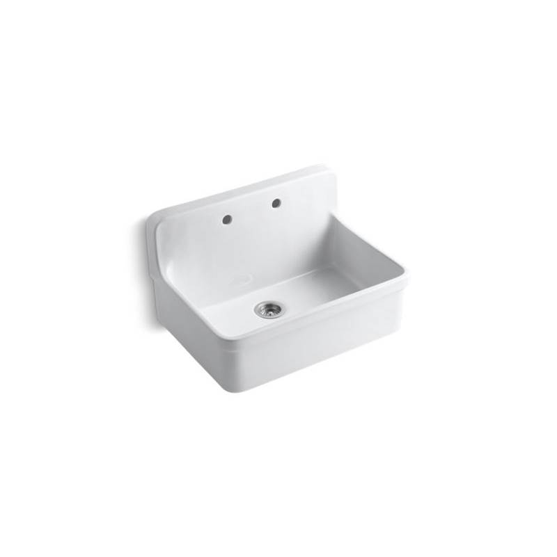 Kohler Gilford™ 30'' x 22'' x 17-1/2'' wall-mount/top-mount single-bowl kitchen sink