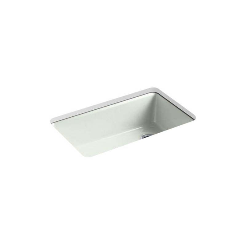 Kohler Riverby® 33'' x 22'' x 9-5/8'' Undermount single-bowl workstation kitchen sink with accessories