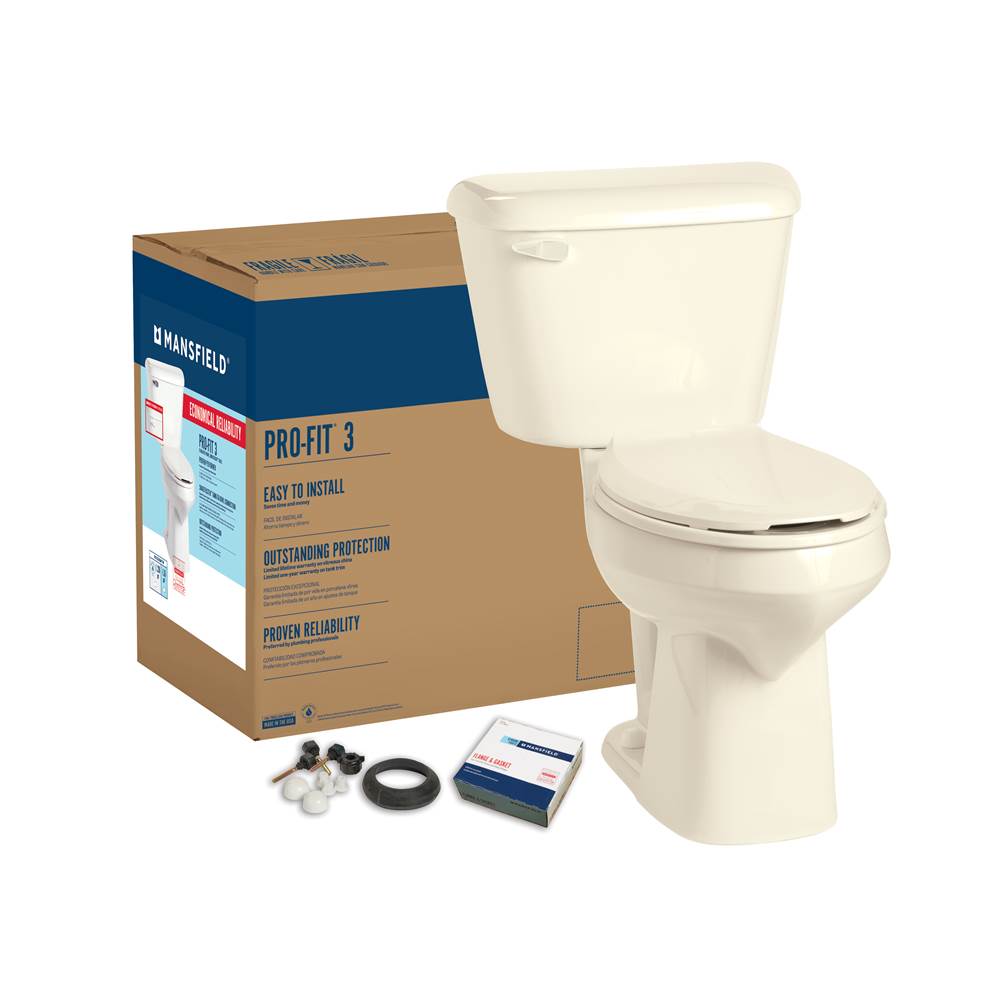 Mansfield Plumbing Pro-Fit 3 1.28 Elongated SmartHeight Complete Toilet Kit