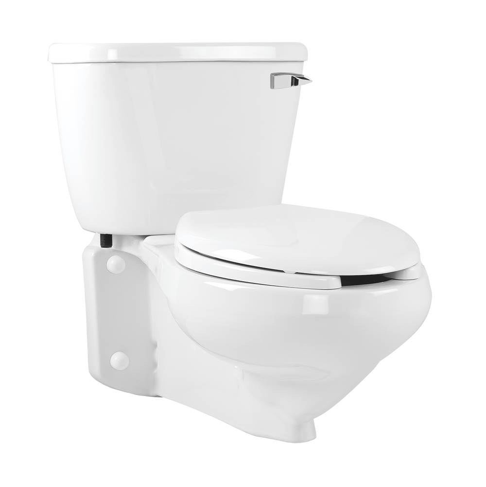 Mansfield Plumbing QuantumOne 1.0 Elongated Rear-Outlet Wall-Mount Toilet Combination