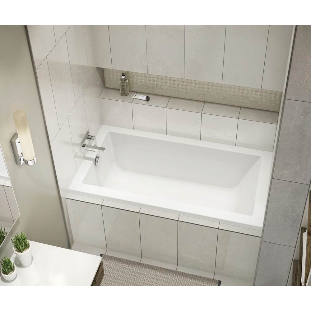Maax ModulR 6032 IF (Without Armrests) Acrylic Alcove Right-Hand Drain Bathtub in White