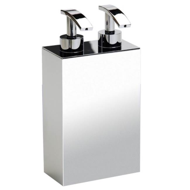 Nameeks Square Wall Mounted Brass Soap Dispenser with Two Pump(s)
