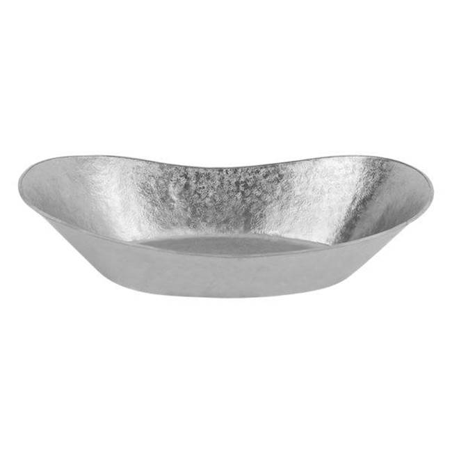 Premier Copper Products 23'' Bath Tub Vessel Terra Firma Copper Sink in Nickel