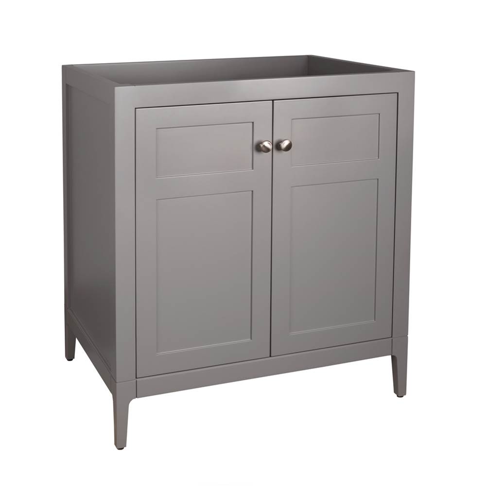 Ronbow 30'' Briella Bathroom Vanity Cabinet Base with Tapered Leg in Empire Gray