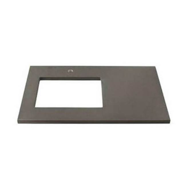 Ronbow 37'' x 22'' TechStone™ Vanity Top in Stone Gray - 3/4'' Thick