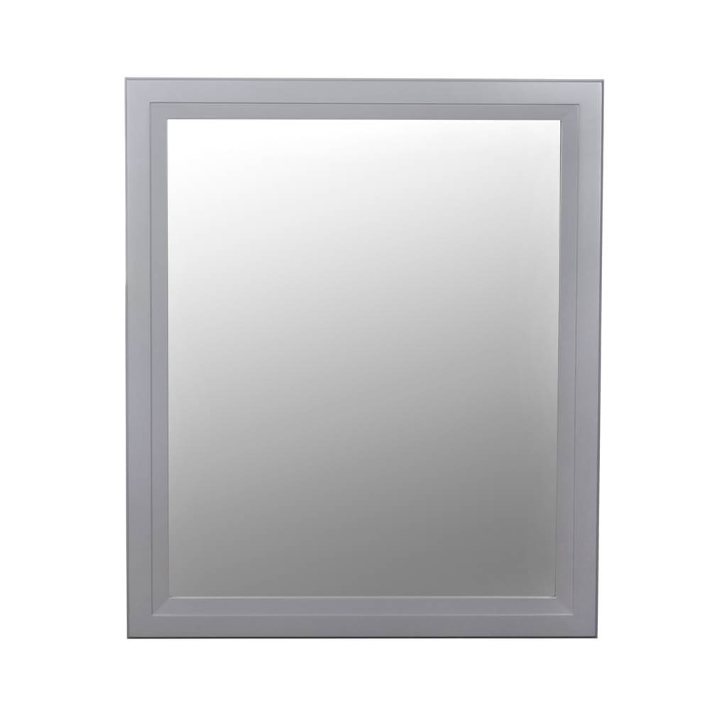 Ronbow 30'' Reuben Transitional  Solid Wood Framed Bathroom Mirror in Empire Gray