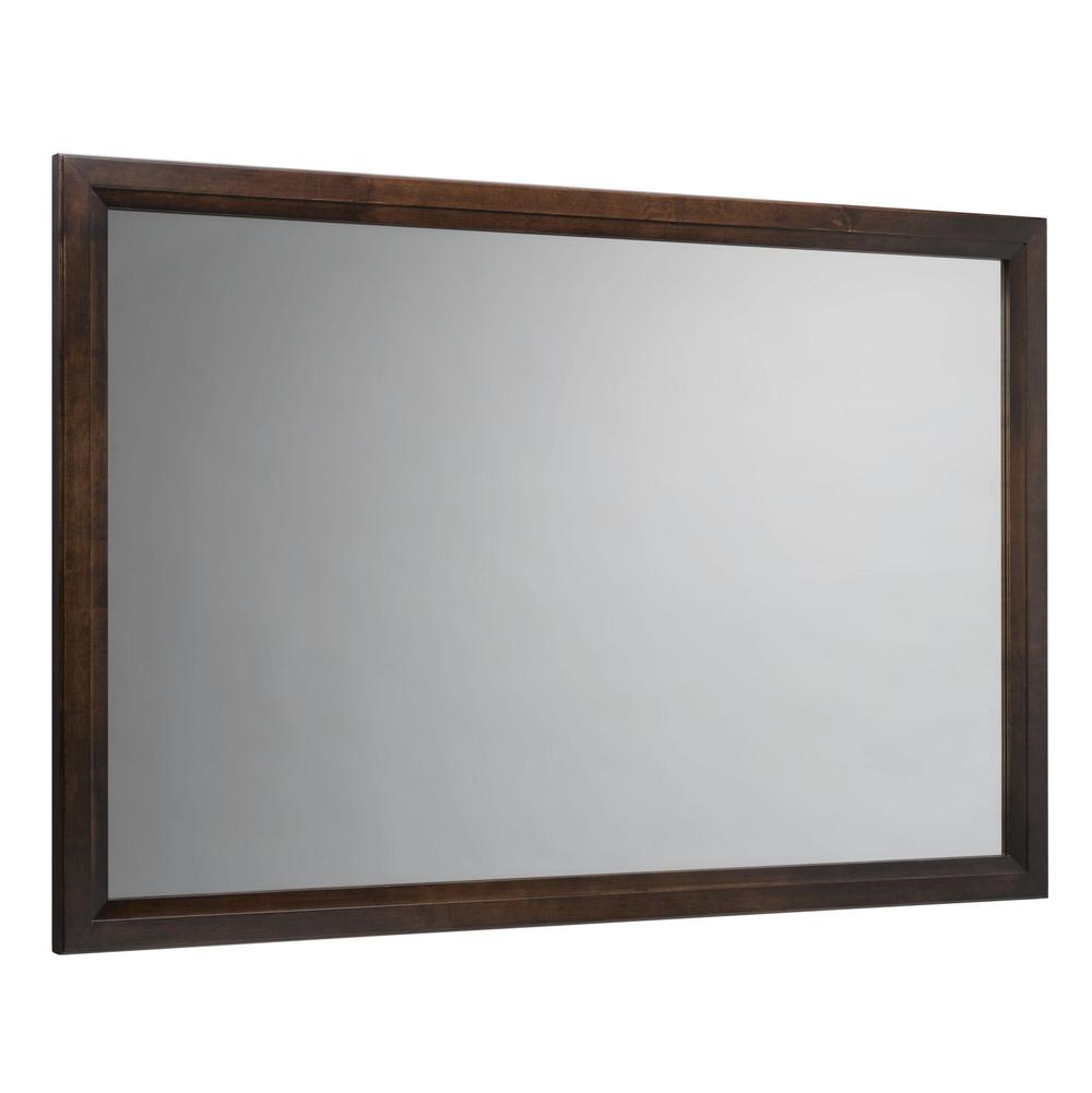 Ronbow 60'' Reuben Solid Wood Framed Bathroom Mirror in White