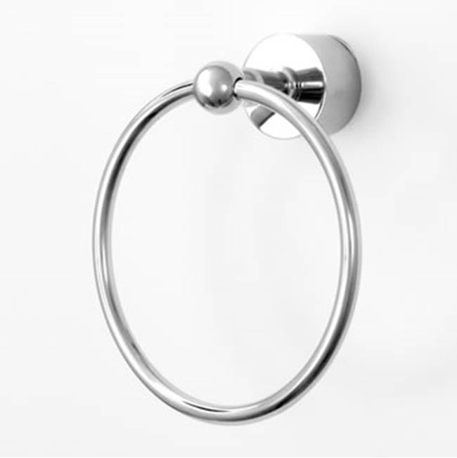 Sigma Series 09 Towel Ring W/Bracket Uncoated Polished Brass .33