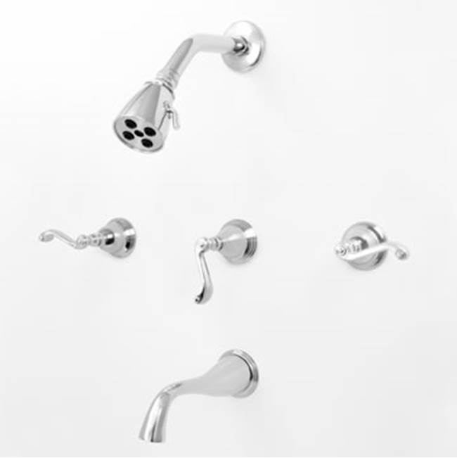 Sigma 3 Valve Tub & Shower Set Trim (Includes Haf And Wall Tub Spout) Hampshire Polished Brass Pvd .40