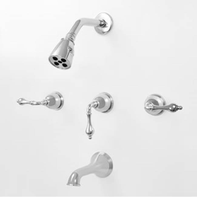 Sigma 3 Valve Tub & Shower Set Trim (Includes Haf And Wall Tub Spout) Houston Polished Brass Pvd .40