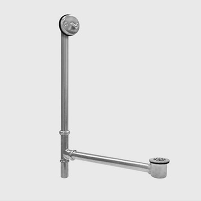 Sigma Concealed Trip-lever Waste & Overflow with Bathtub Drain & Strainer Makes up to 22''x 25''- 27'' Tall, Adjustable  POLISHED NICKEL UNCOATED .49