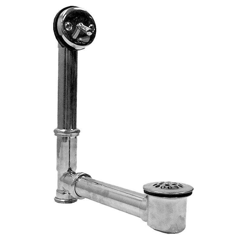 Sigma Concealed Standard Trip Lever and Overflow 14''- 16'' Tall, Adjustable POLISHED GOLD .24