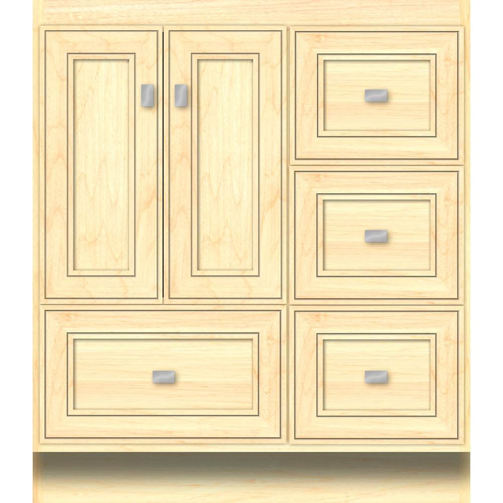 Strasser Woodenworks 30 X 21 X 34.5 Montlake Vanity Deco Miter Nat Maple Rh
