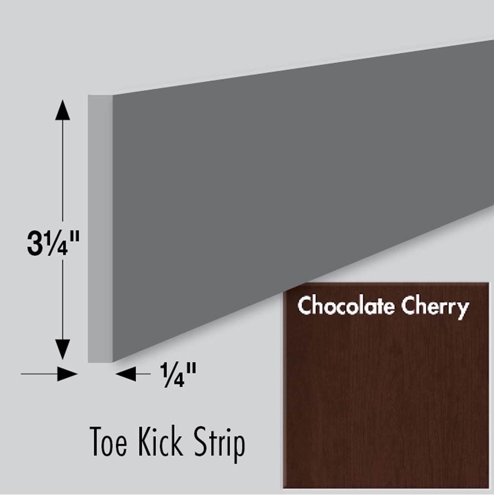 Strasser Woodenworks 3.25 X .25 X 84 Toe Kick Strip Choc Cherry