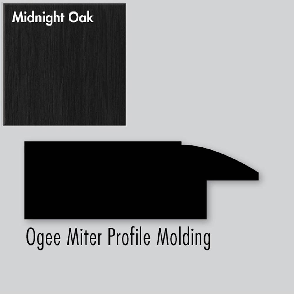 Strasser Woodenworks 2.25 X .75 X 72 Molding Ogee Miter Midnight Oak
