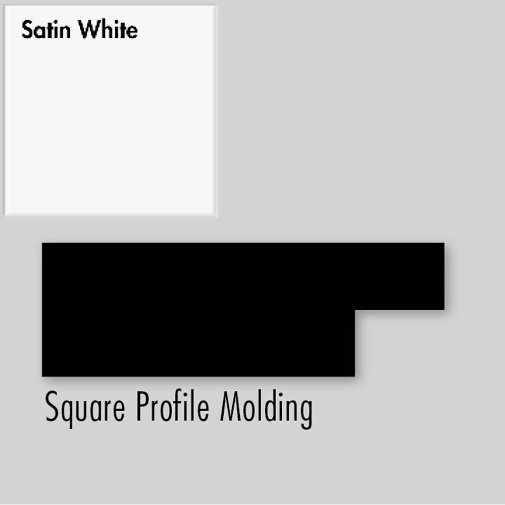 Strasser Woodenworks 2.25 X .75 X 72 Molding Square Sat White