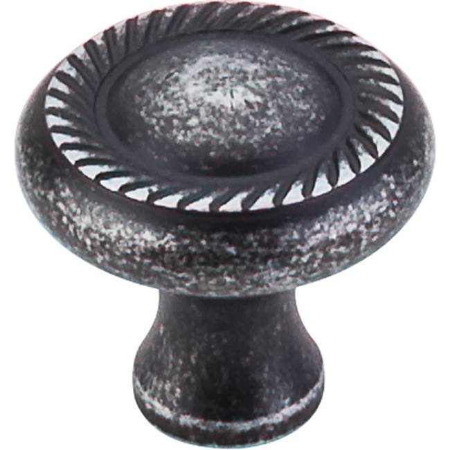 Top Knobs Swirl Cut Knob 1 1/4 Inch Black Iron