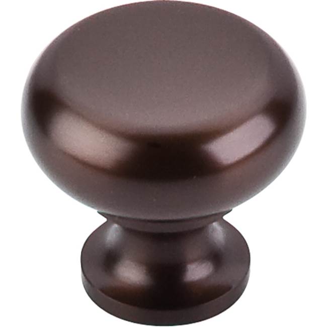 Top Knobs Flat Faced Knob 1 1/4 Inch Oil Rubbed Bronze
