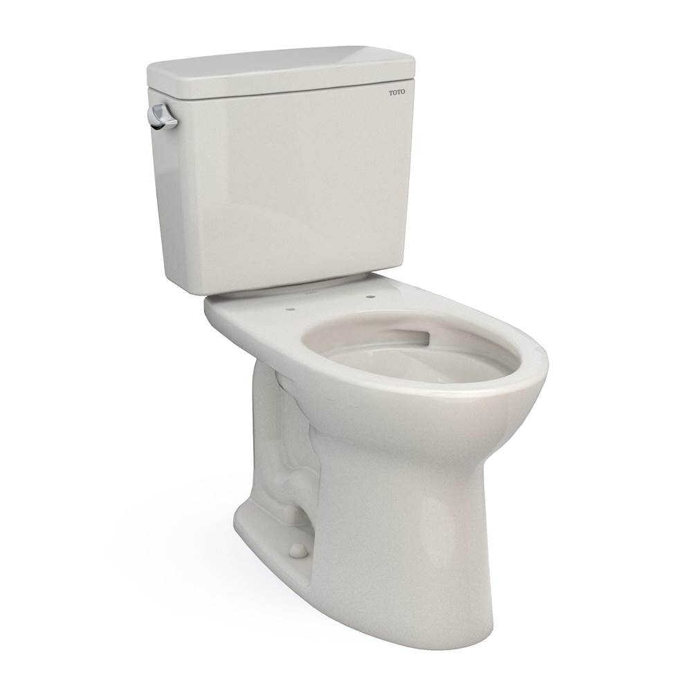 TOTO Toto® Drake® Two-Piece Elongated 1.6 Gpf Tornado Flush® Toilet With Cefiontect®, Sedona Beige