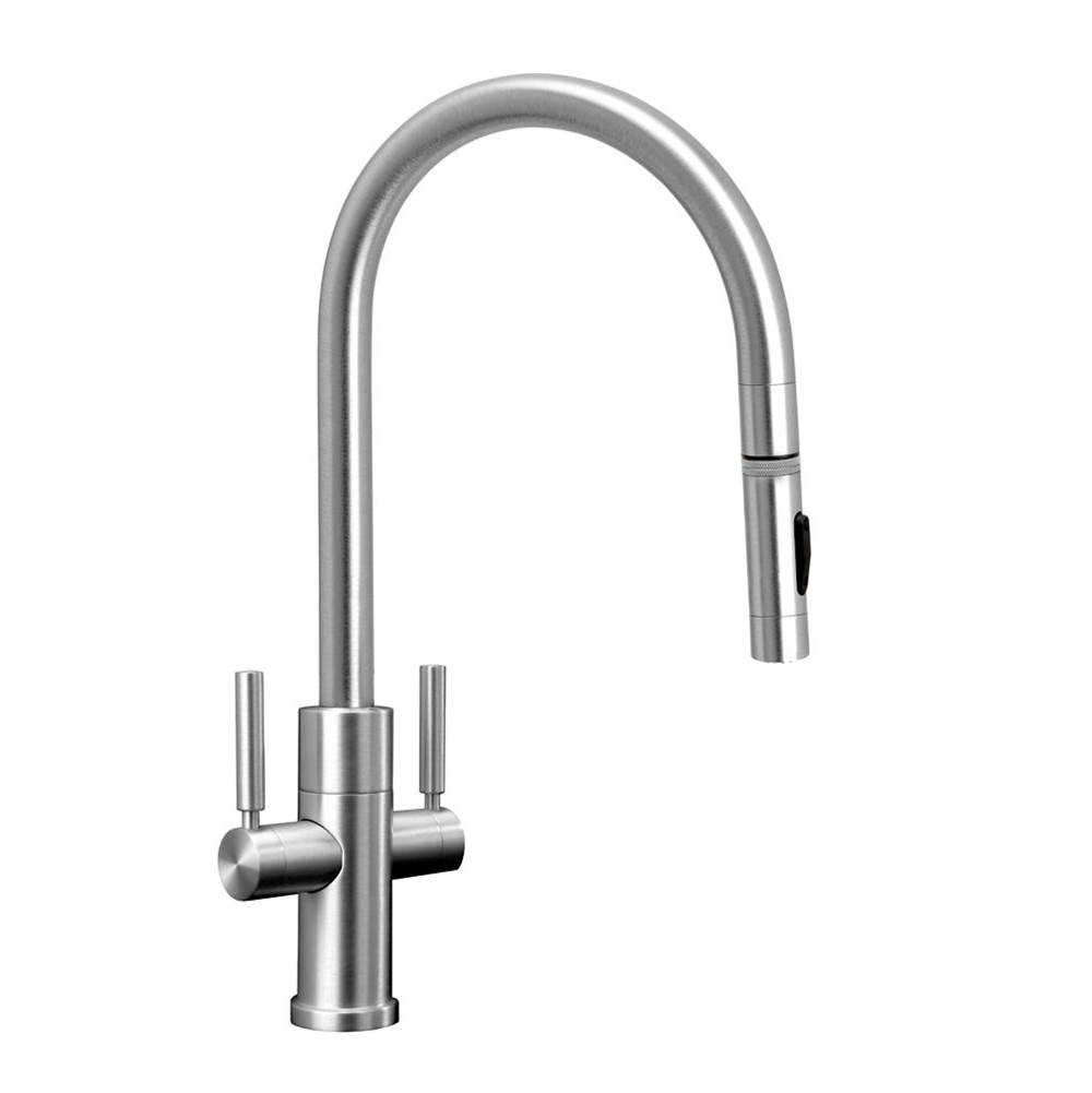 Waterstone Modern 2 Handle Plp Pulldown Faucet - Angled Spout - Toggle Sprayer